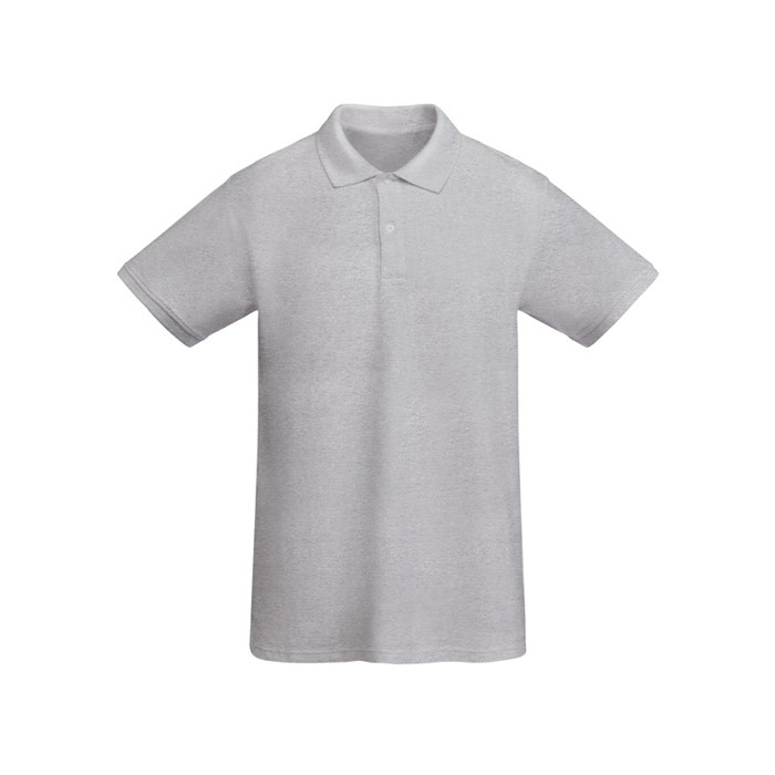 Polo de manga corta de algodón orgánico 210 g/m2 Roly Direct Prince color gris claro segunda vista