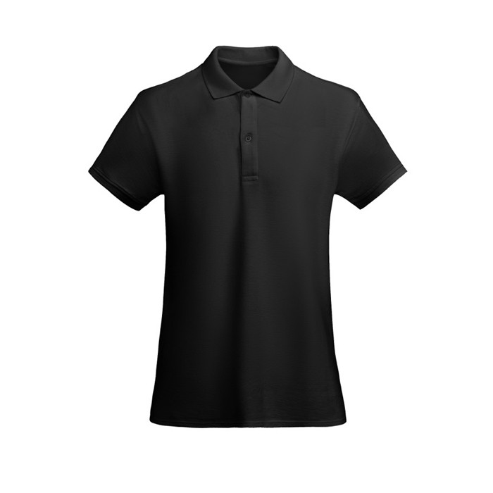 Polo de mujer de algodón orgánico 210 g/m2 Roly Direct Prince color negro segunda vista