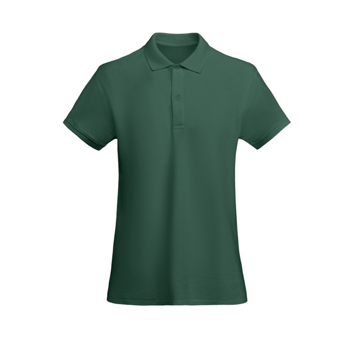 Polo de mujer de algodón orgánico 210 g/m2 Roly Direct Prince color verde botella segunda vista