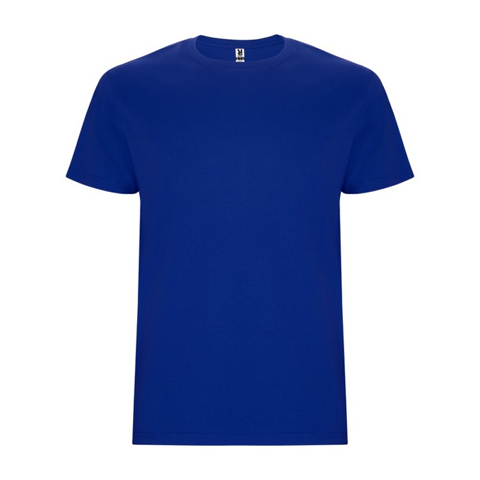 Camiseta de algodón de manga corta 190 g/m2 Roly Direct Stafford color azul real segunda vista