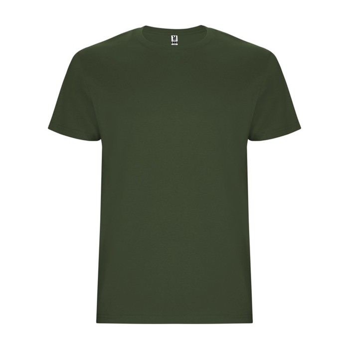 Camiseta de algodón de manga corta 190 g/m2 Roly Direct Stafford color verde oscuro segunda vista
