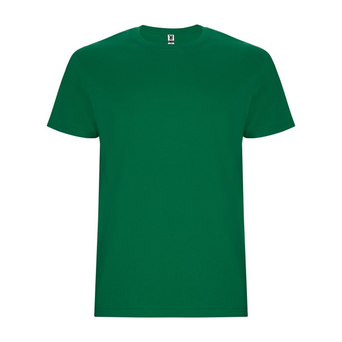 Camiseta de algodón de manga corta 190 g/m2 Roly Direct Stafford color verde esmeralda segunda vista