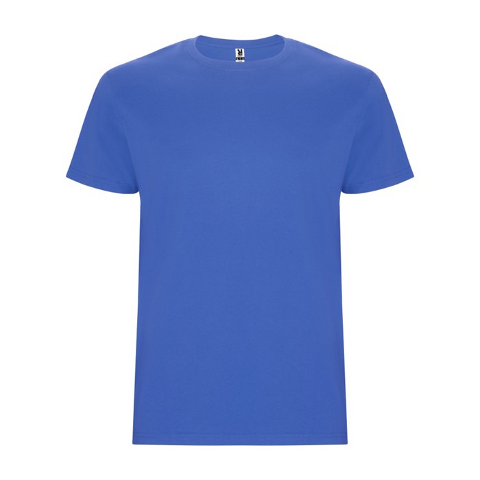Camiseta de algodón de manga corta 190 g/m2 Roly Direct Stafford color azul riviera segunda vista