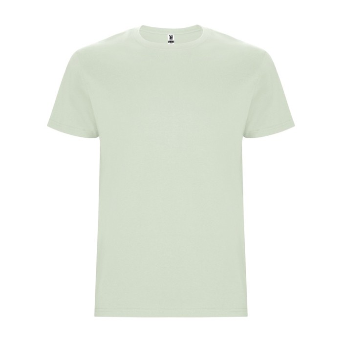 Camiseta de algodón de manga corta 190 g/m2 Roly Direct Stafford color verde suave segunda vista