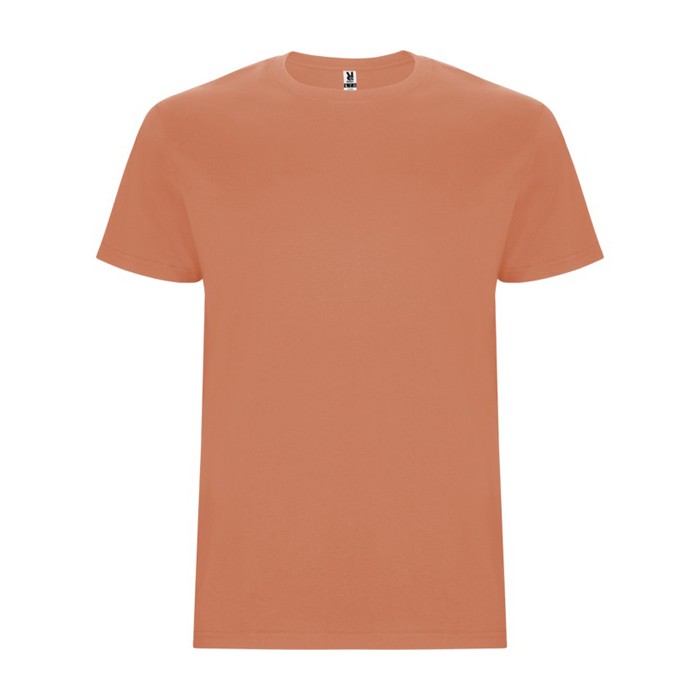 Camiseta de algodón de manga corta 190 g/m2 Roly Direct Stafford color naranja oscuro segunda vista