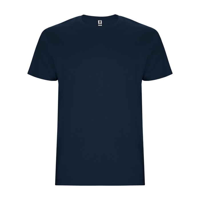 Camiseta de algodón de manga corta 190 g/m2 Roly Direct Stafford color azul marino segunda vista
