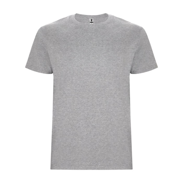 Camiseta de algodón de manga corta 190 g/m2 Roly Direct Stafford color gris claro segunda vista