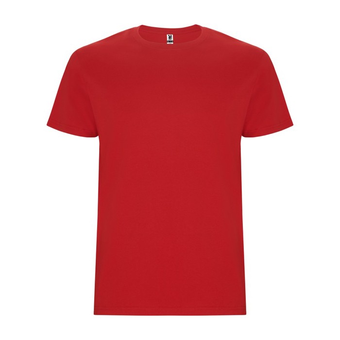 Camiseta de algodón de manga corta 190 g/m2 Roly Direct Stafford color rojo segunda vista