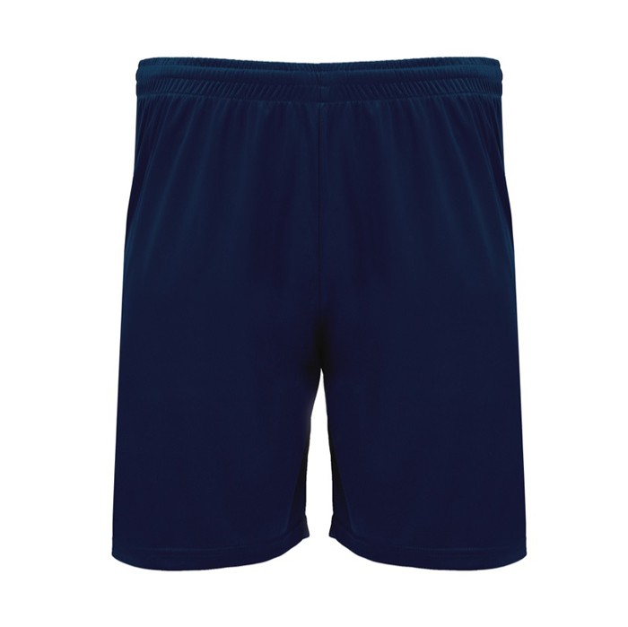 Pantalón deportivo corto de poliéster 140 g/m2 Roly Direct Dortmund color azul marino segunda vista Pantalón deportivo corto de poliéster 140 g/m2 Roly Direct Dortmund color azul marino segunda vista