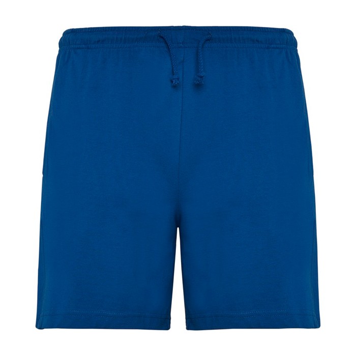 Pantalón corto unisex con cintura elástica 200 g/m2 Roly Direct Sport color azul real segunda vista Pantalón corto unisex con cintura elástica 200 g/m2 Roly Direct Sport color azul real segunda vista