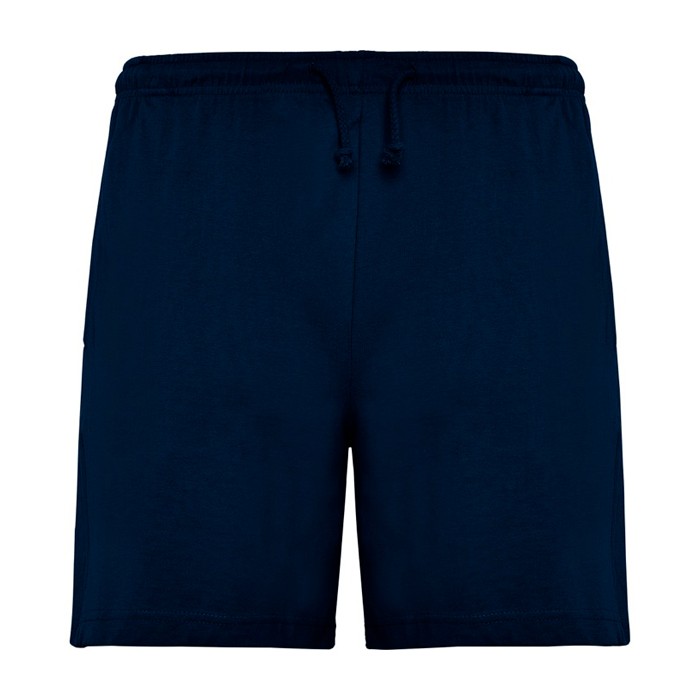 Pantalón corto unisex con cintura elástica 200 g/m2 Roly Direct Sport color azul marino segunda vista Pantalón corto unisex con cintura elástica 200 g/m2 Roly Direct Sport color azul marino segunda vista