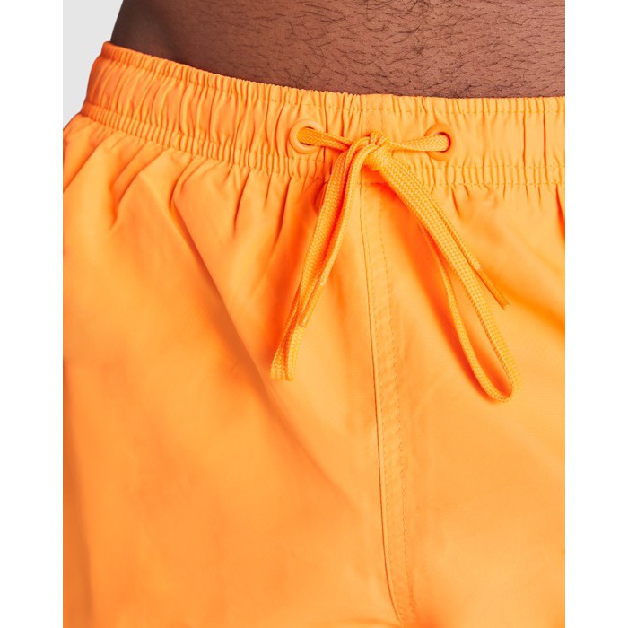 Bañador de poliéster con dos bolsillos laterales 100 g/m2 Roly Direct Aqua color naranja fluorescente vista detalle 1