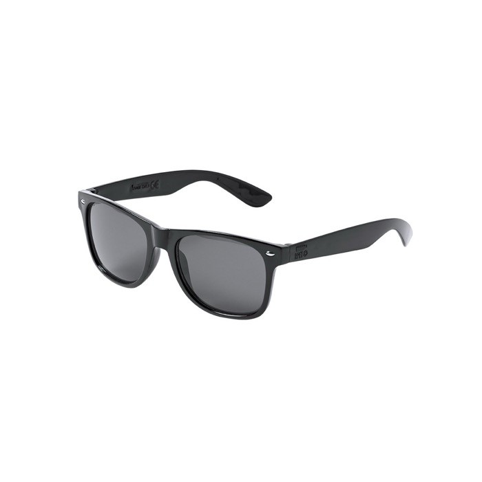 Gafas de sol de RPET con lente negro con protección UV400 color negro primera vista