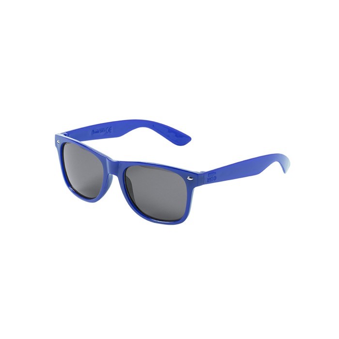Gafas de sol de RPET con lente negro con protección UV400 color azul primera vista