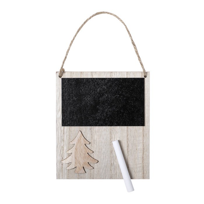 Adorno navidad para escribir con imán color madera clara vista principal