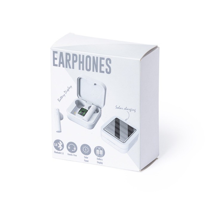 Auriculares inalámbricos carga solar para empresa