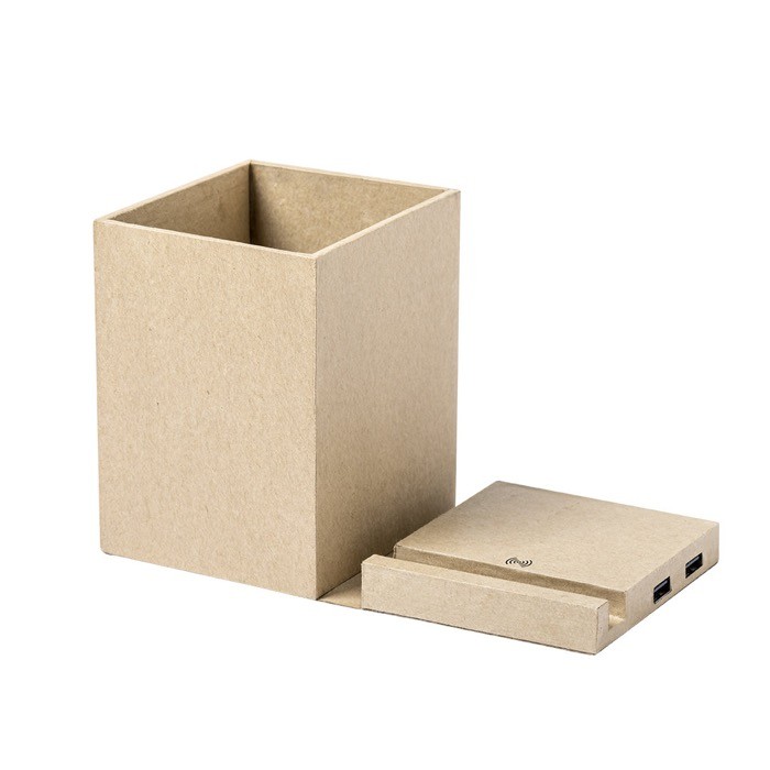 Lapicero ecológico multifunción color marrón claro tercera vista