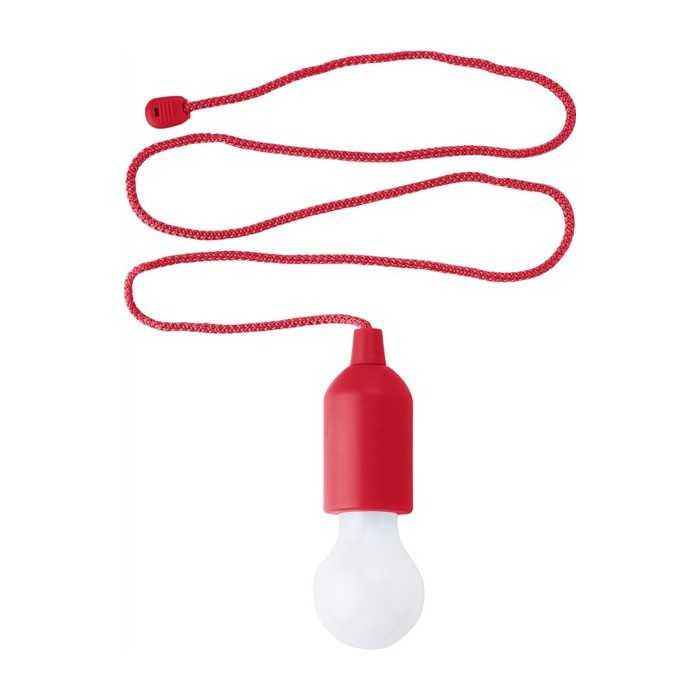 Bombilla LED personalizable de colores con cuerda colgante a juego color rojo primera vista Bombilla LED personalizable de colores con cuerda colgante a juego color rojo primera vista