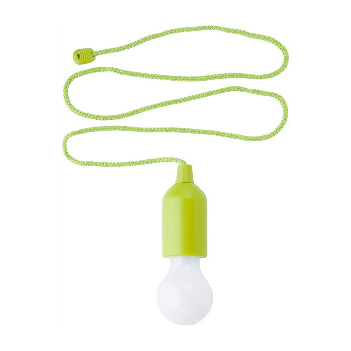 Bombilla LED personalizable de colores con cuerda colgante a juego color verde claro segunda vista Bombilla LED personalizable de colores con cuerda colgante a juego color verde claro segunda vista