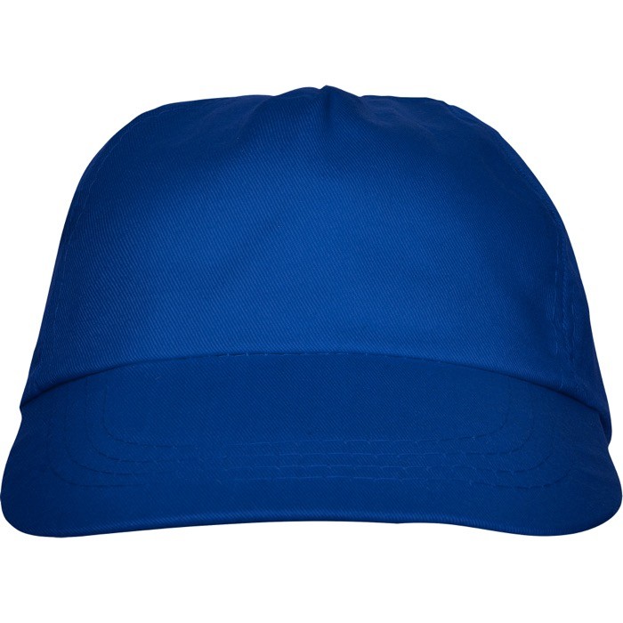 Gorra de 5 paneles con cinta interior antisudoral 165 g/m2 color azul real segunda vista