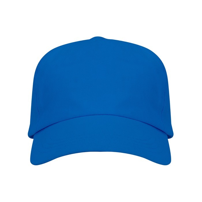 Gorra de algodón con cierre ajustable de velcro y orificios color azul real segunda vista