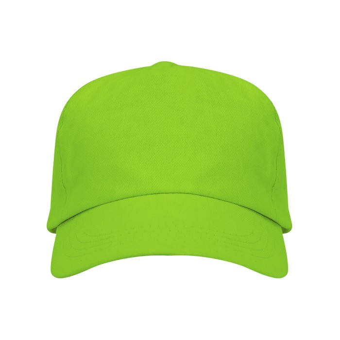 Gorra de algodón con cierre ajustable de velcro y orificios color verde claro segunda vista