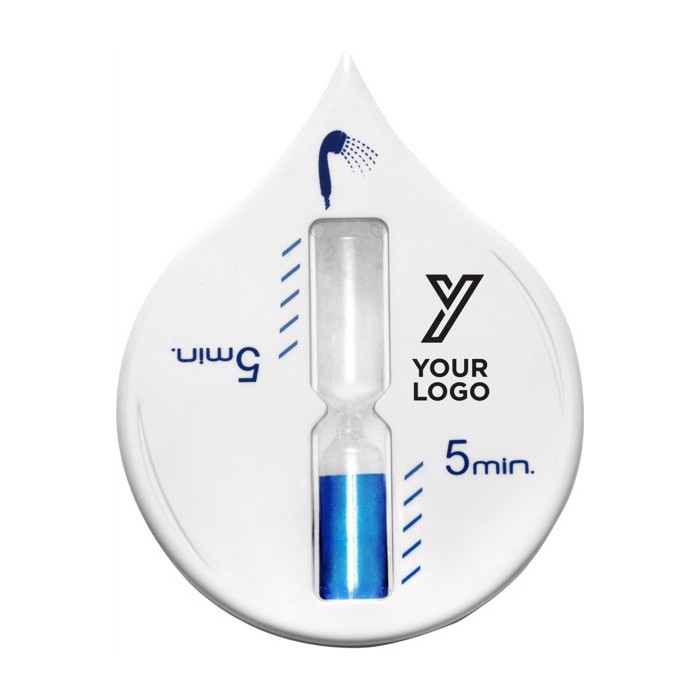 Reloj de arena de plástico de 5 minutos ideal para la ducha color blanco primera vista Reloj de arena de plástico de 5 minutos ideal para la ducha color blanco primera vista