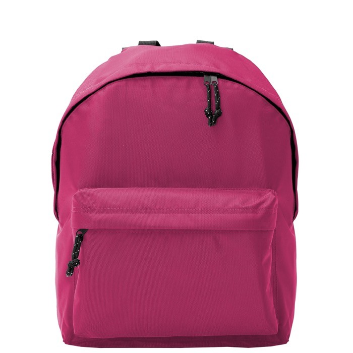 Mochila de poliéster 900D multiusos con compartimento principal color rosa segunda vista