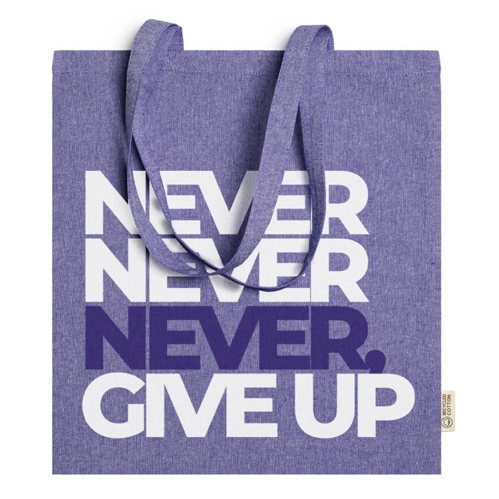 Bolsa de algodón reciclado a color resistente 8kg 120 g/m2 Eco Recycle color rojo vista detalle 2