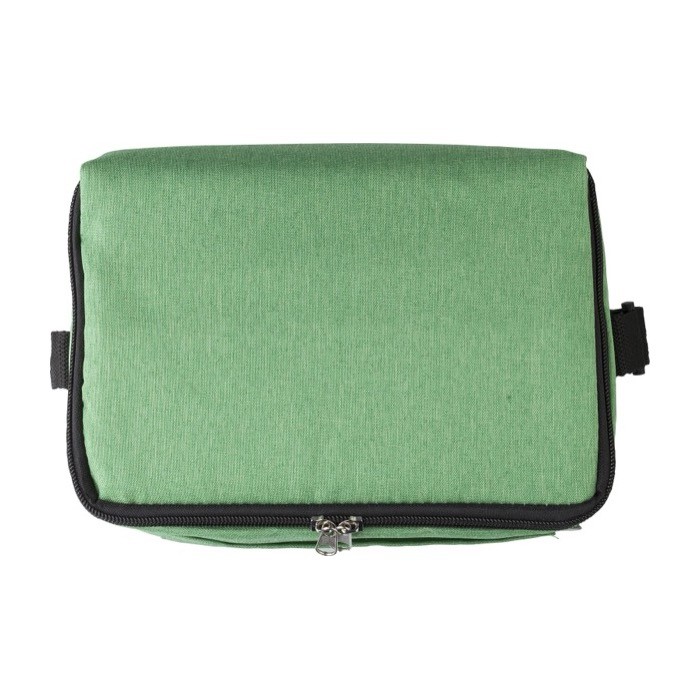 Bolsa nevera de poliéster para 6 latas con correa ajustable cuarta vista Bolsa nevera de poliéster para 6 latas con correa ajustable cuarta vista