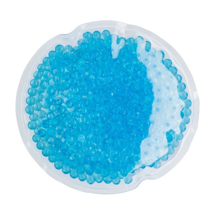 Parche circular de perlas de agua para enfriar o calentar color azul claro cuarta vista Parche circular de perlas de agua para enfriar o calentar color azul claro cuarta vista