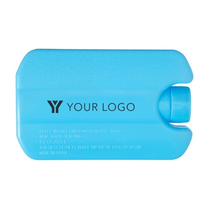 Acumulador de frío reutilizable con gel de enfriamiento color azul claro segunda vista