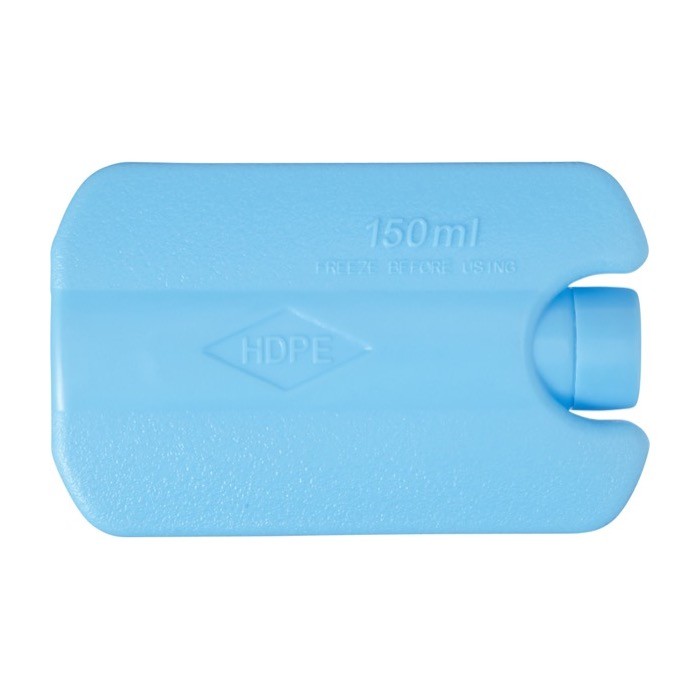 Acumulador de frío reutilizable con gel de enfriamiento color azul claro cuarta vista