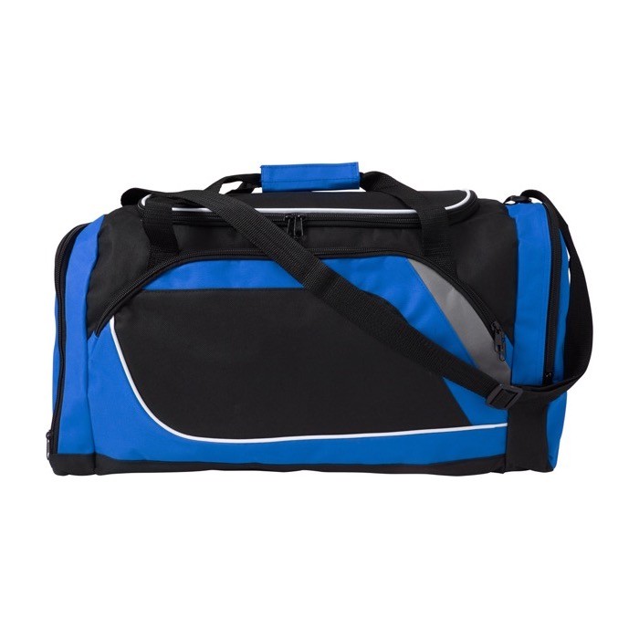 Bolsa de deporte de poliéster 600D con sección para zapatos color azul primera vista