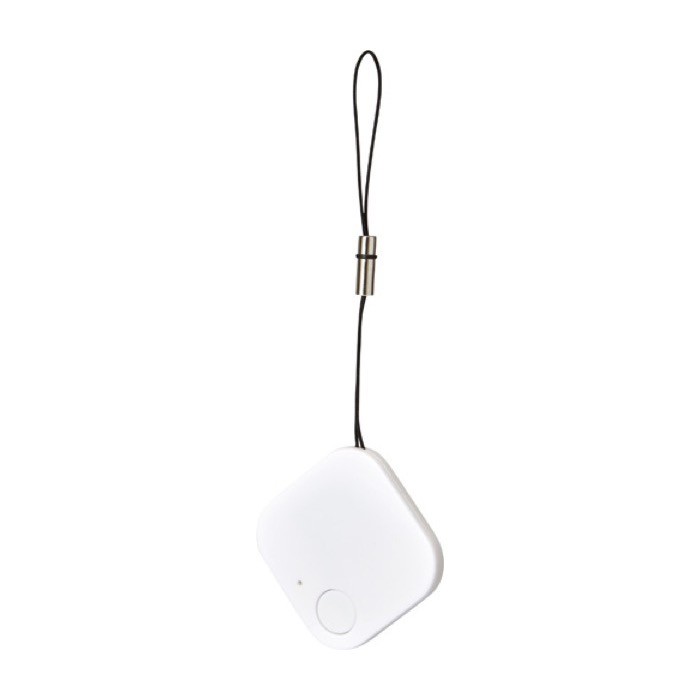 Llavero, localizador inalámbrico y tirador de selfies 3 en 1 color blanco tercera vista Llavero, localizador inalámbrico y tirador de selfies 3 en 1 color blanco tercera vista