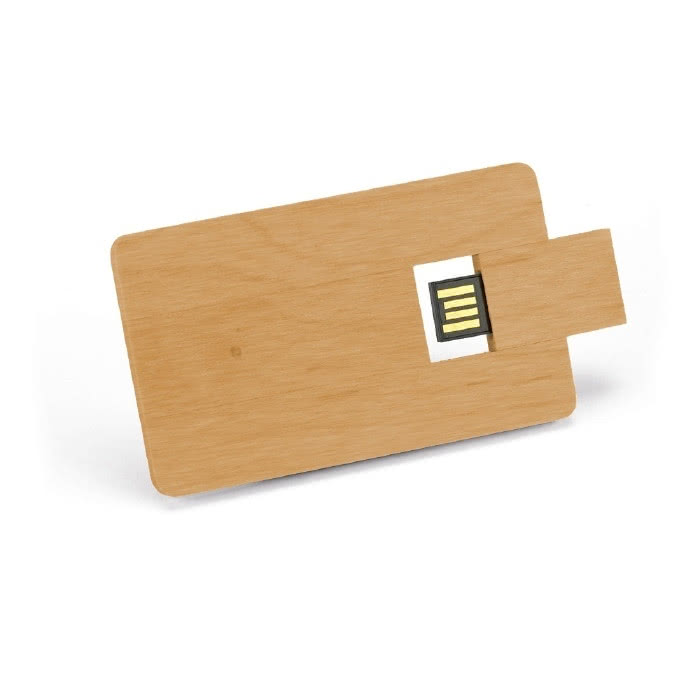 Tarjetas usb de madera personalizada color madera oscura