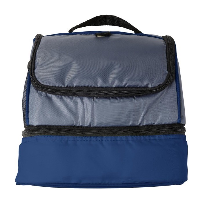 Bolsa térmica de poliéster con nevera en la parte inferior color azul ultramarino primera vista Bolsa térmica de poliéster con nevera en la parte inferior color azul ultramarino primera vista