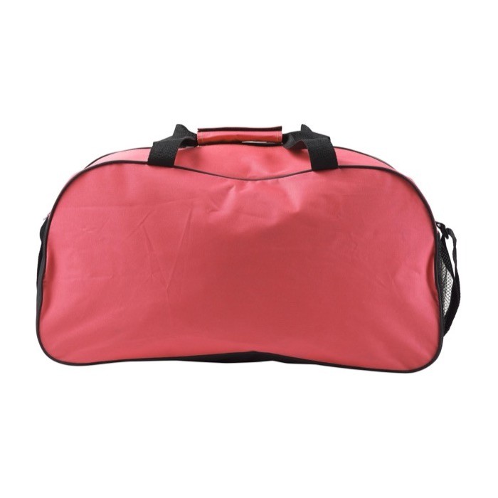Bolsa deportiva con varios compartimientos y tira reflectante color rojo primera vista Bolsa deportiva con varios compartimientos y tira reflectante color rojo primera vista