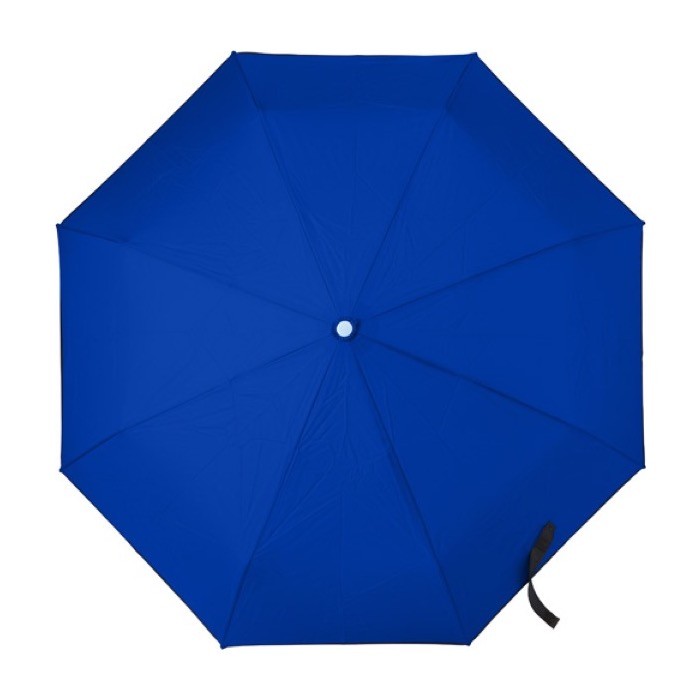 Paraguas plegable automático con funda color azul real primera vista