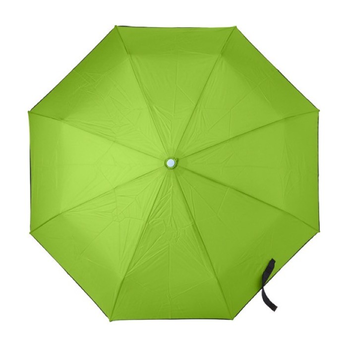Paraguas plegable automático con funda color verde claro primera vista
