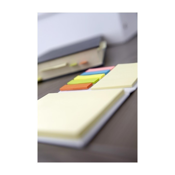 Notas adhesivas con papeles de distintos tamaños y colores tercera vista