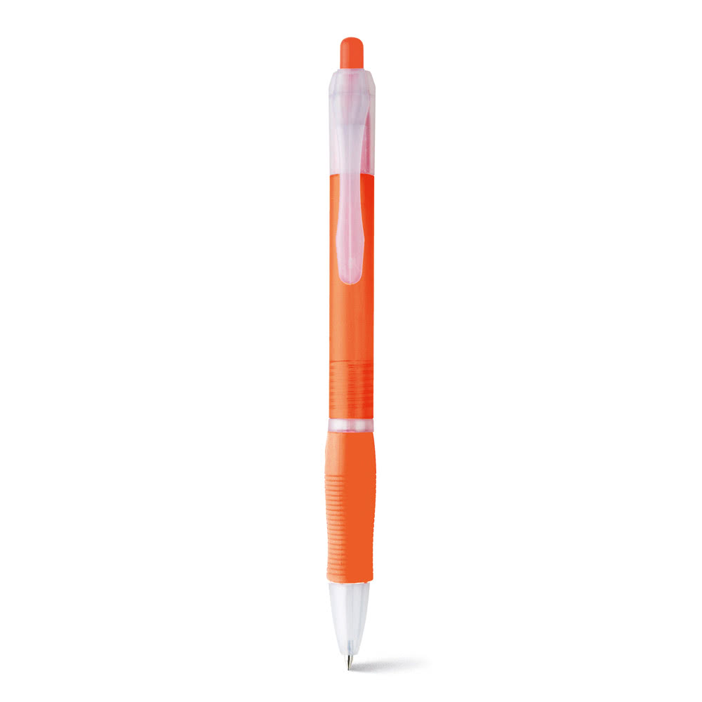Bolígrafo plástico serigrafiado naranja Bolígrafo plástico serigrafiado naranja