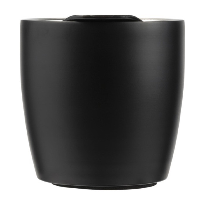 Taza termo con asa y base antideslizante color negro tercera vista Taza termo con asa y base antideslizante color negro tercera vista