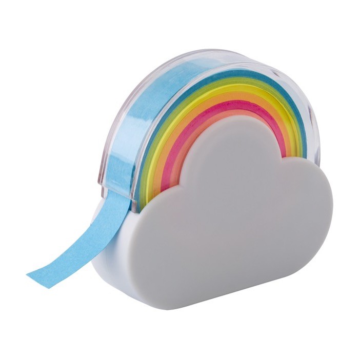 Dispensador en forma de nube de cinta para marcar de distintos colores color blanco segunda vista Dispensador en forma de nube de cinta para marcar de distintos colores color blanco segunda vista