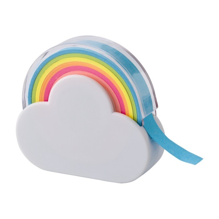Dispensador en forma de nube de cinta para marcar de distintos colores color blanco tercera vista Dispensador en forma de nube de cinta para marcar de distintos colores color blanco tercera vista