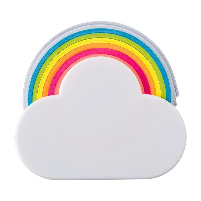 Dispensador en forma de nube de cinta para marcar de distintos colores color blanco cuarta vista Dispensador en forma de nube de cinta para marcar de distintos colores color blanco cuarta vista