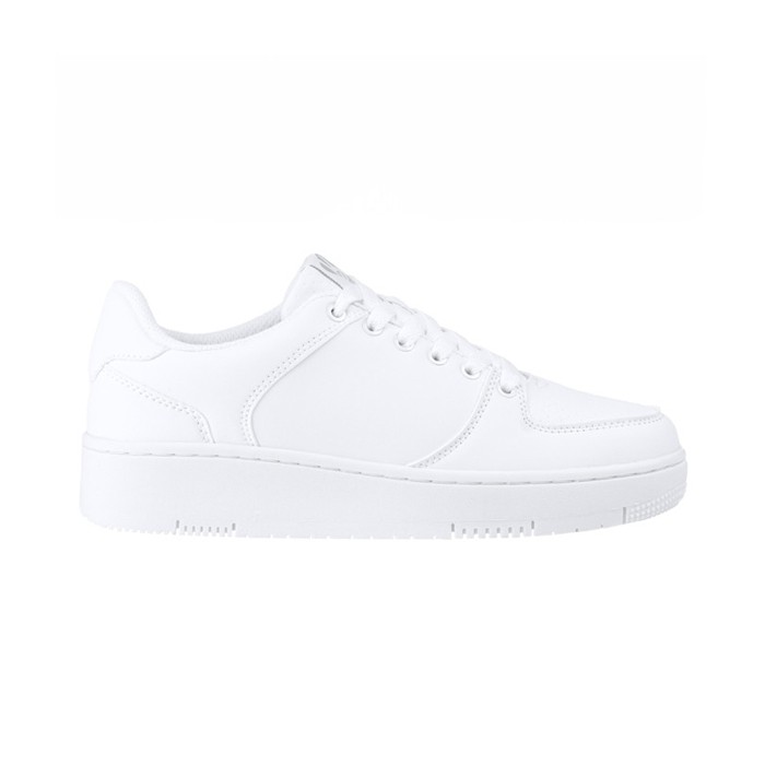 Bamba casual con suela de goma y lengüeta microperforada Roly Direct color blanco segunda vista