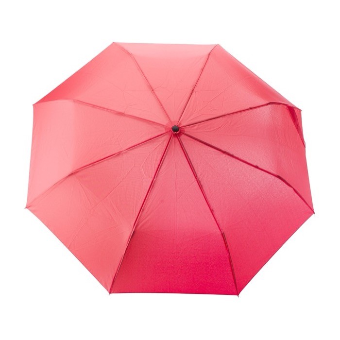 Paraguas automático y plegable de 8 paneles con mango de bambú Ø97 color rojo primera vista