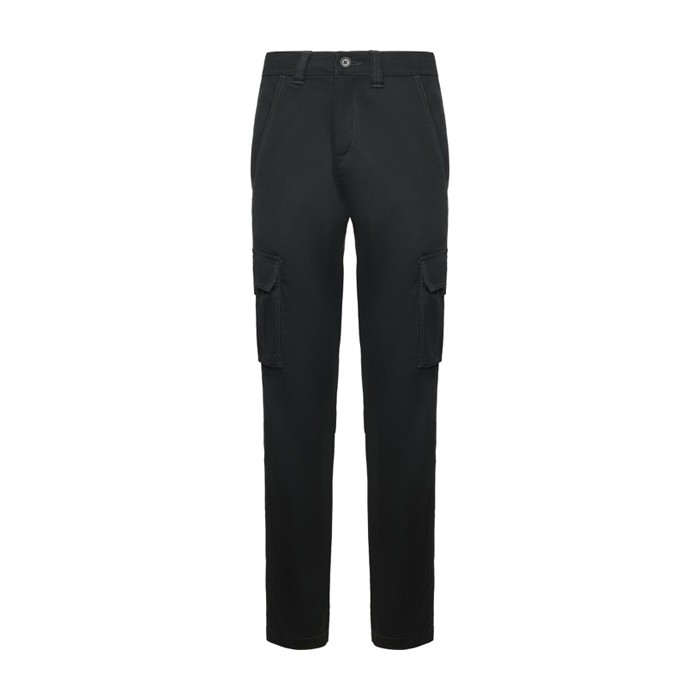 Pantalón laboral largo para mujer con elastano 250 g/m2 Roly Daily Stretch color gris topo segunda vista