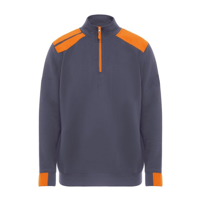 Jersey laboral de algodón y poliéster 280 g/m2 Roly Maverick color naranja segunda vista